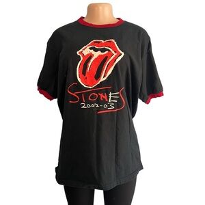 Rolling Stones Vintage Satisfaction 2002 T Shirt Band Concert